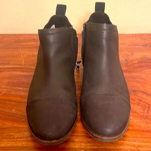 Tom’s leather booties.   Women’s